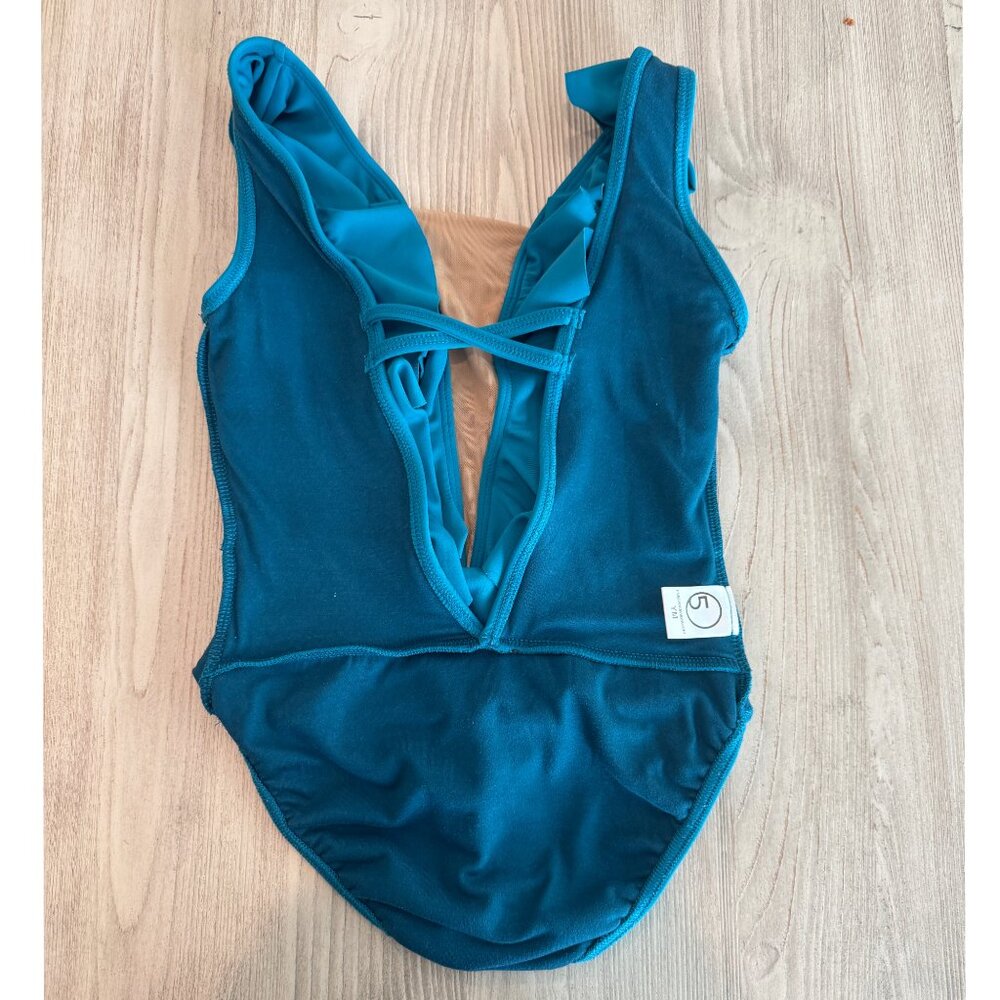 FIVE Dancewear Merci Leotard Teal YM - Picture 6 of 7